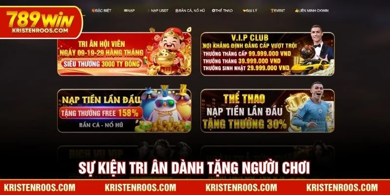 Sự kiện tri ân dành tặng người chơi 789WIN